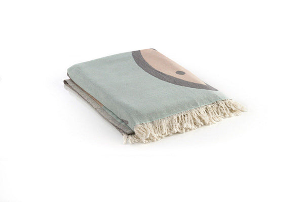 Turkish towel with hanging loop